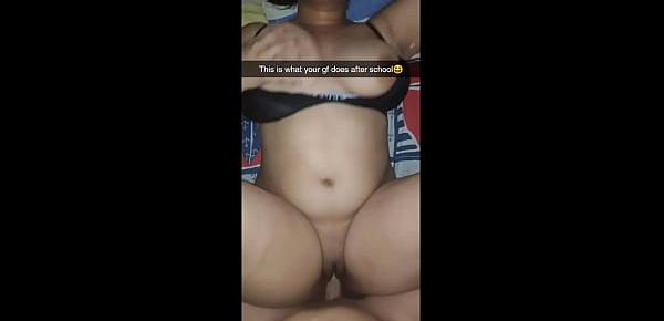  Snap - HOT TEEN CHEATS on her BF with HER ROOMMATE
